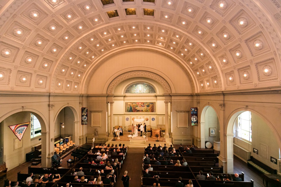 First Unitarian Church of Baltimore wedding ceremony