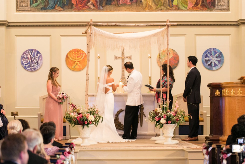 First Unitarian Church of Baltimore wedding ceremony