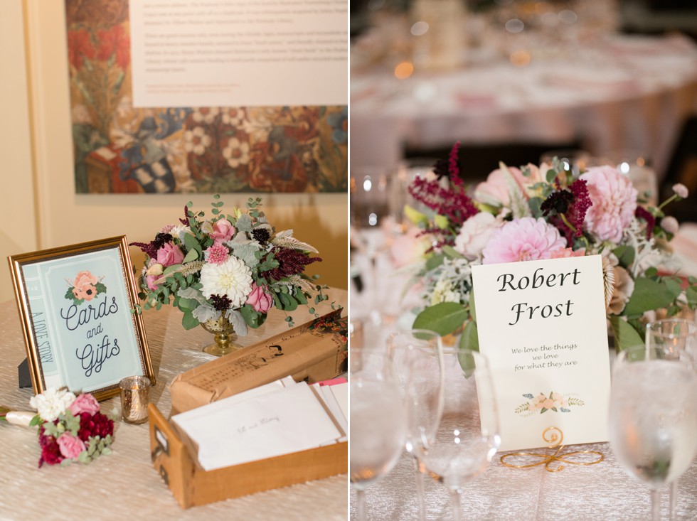 Local Color Flowers Peabody library wedding