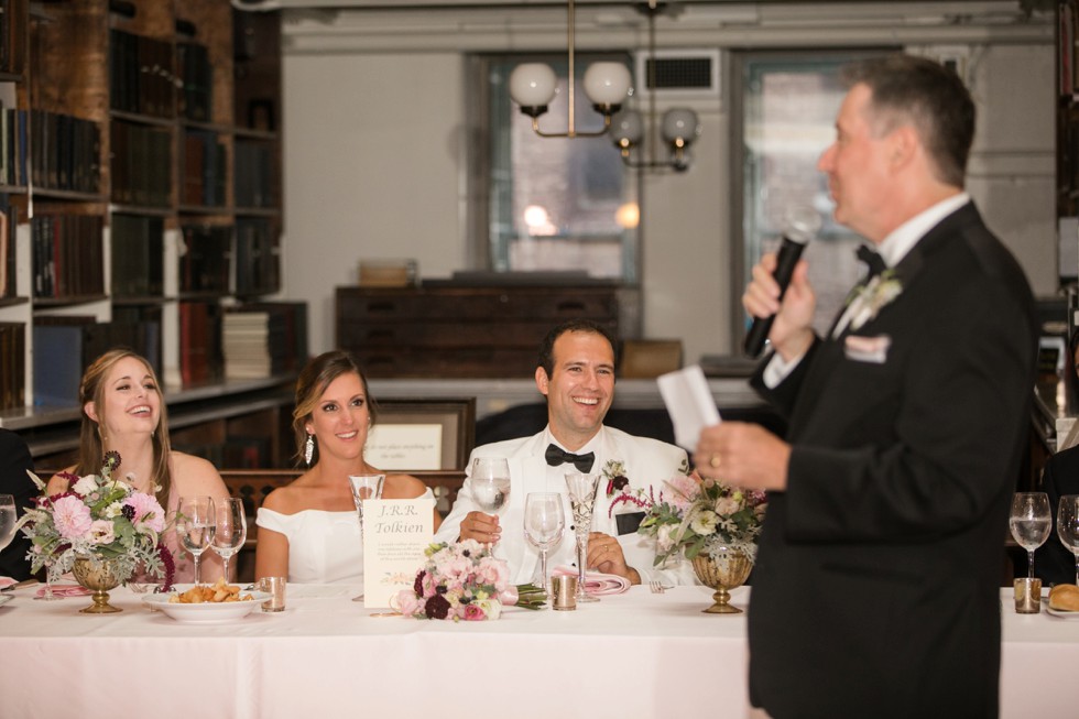 Peabody library toasts