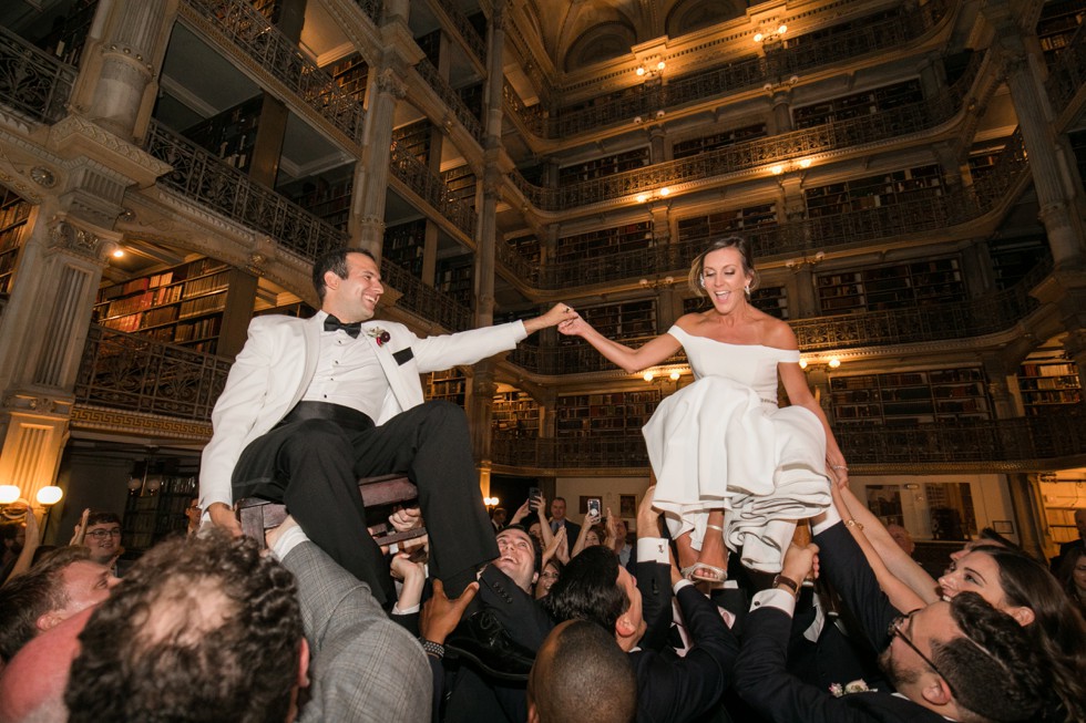 Bachelor Boys Band reception at peabody Library