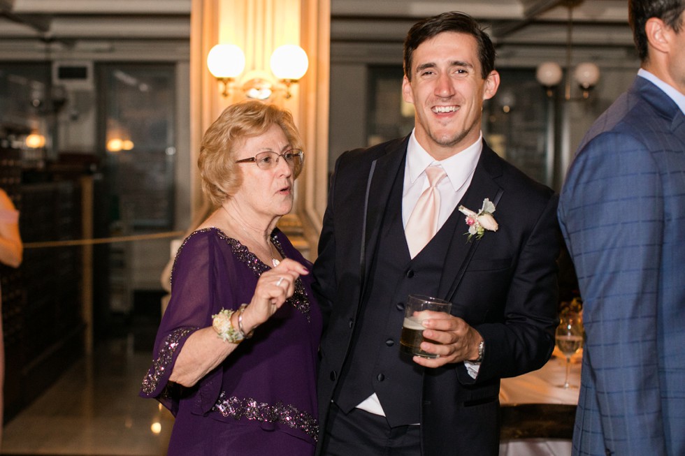 Bachelor Boys Band reception at peabody Library