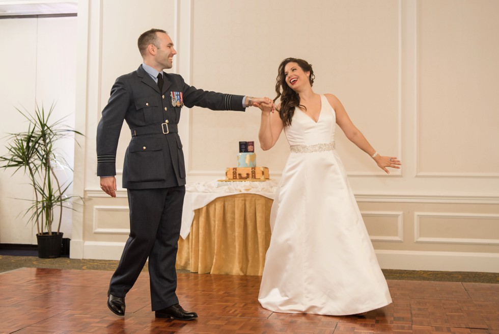 University Club of Washington DC library wedding first dance