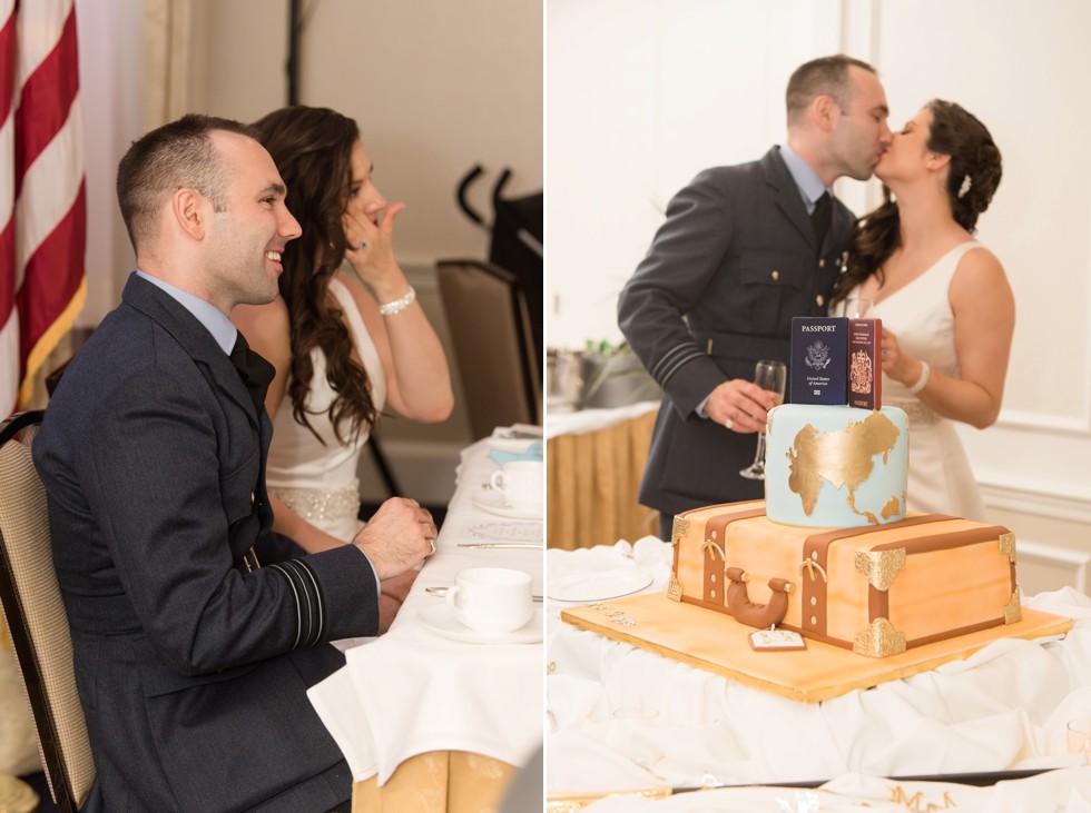 University Club of Washington DC library intimate wedding toasts