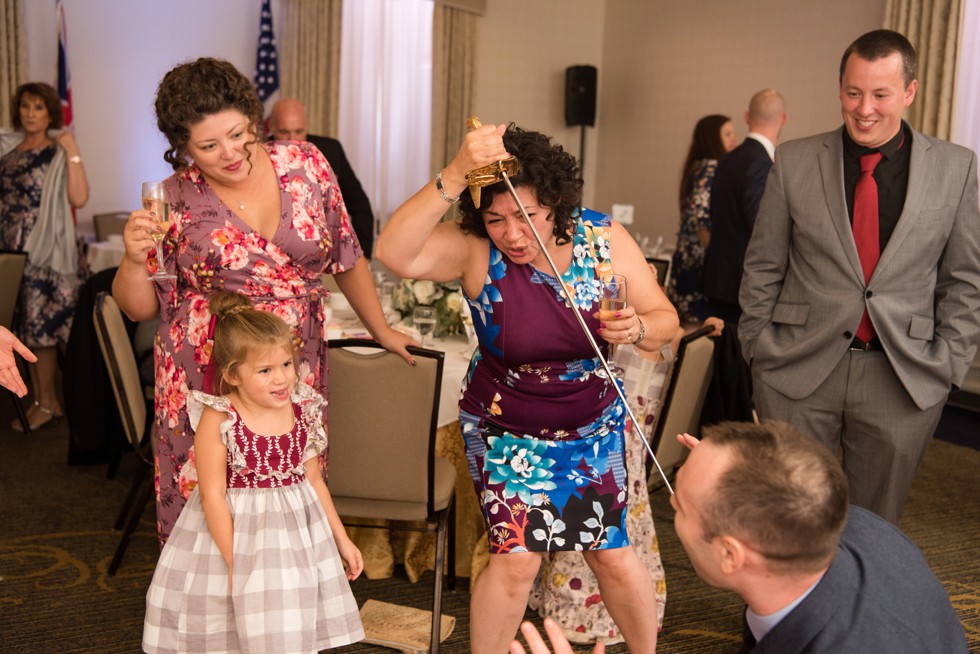 University Club of Washington DC intimate wedding toasts