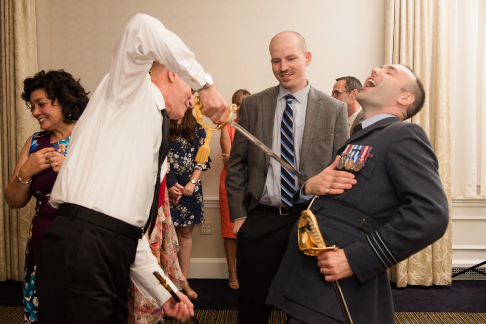 University Club of Washington DC intimate wedding toasts