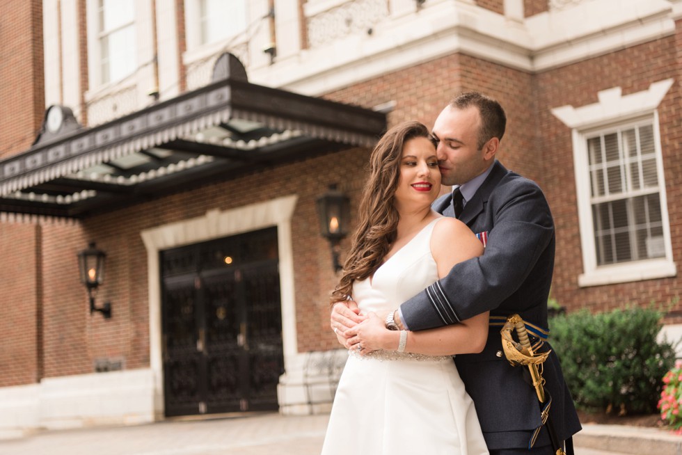 University Club of Washington DC wedding bride and groom