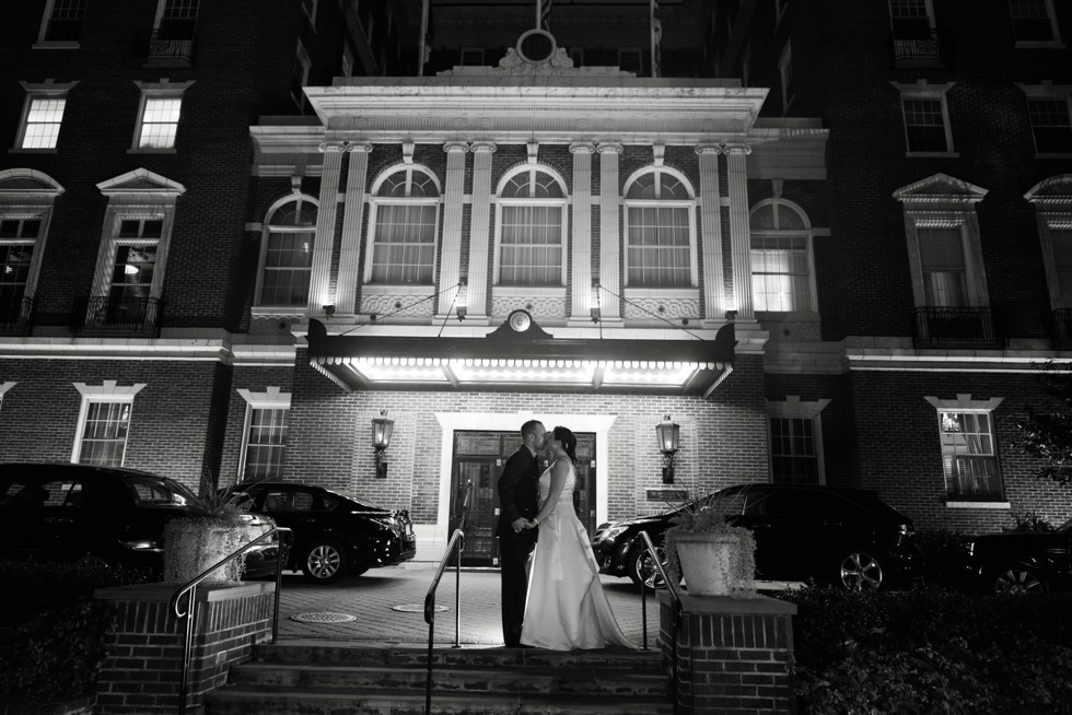 University Club of Washington DC wedding bride and groom