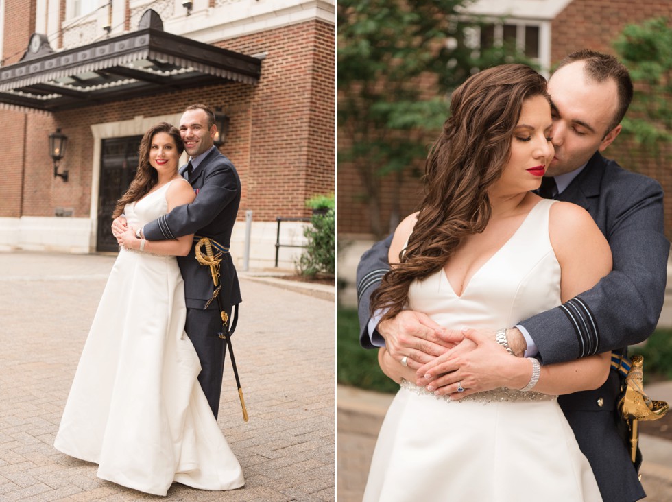 University Club of Washington DC wedding bride and groom