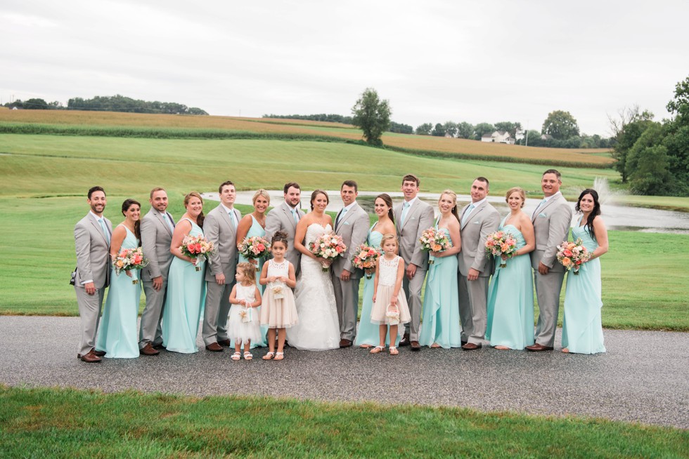 Maryland Farm wedding party at Friendly Farm