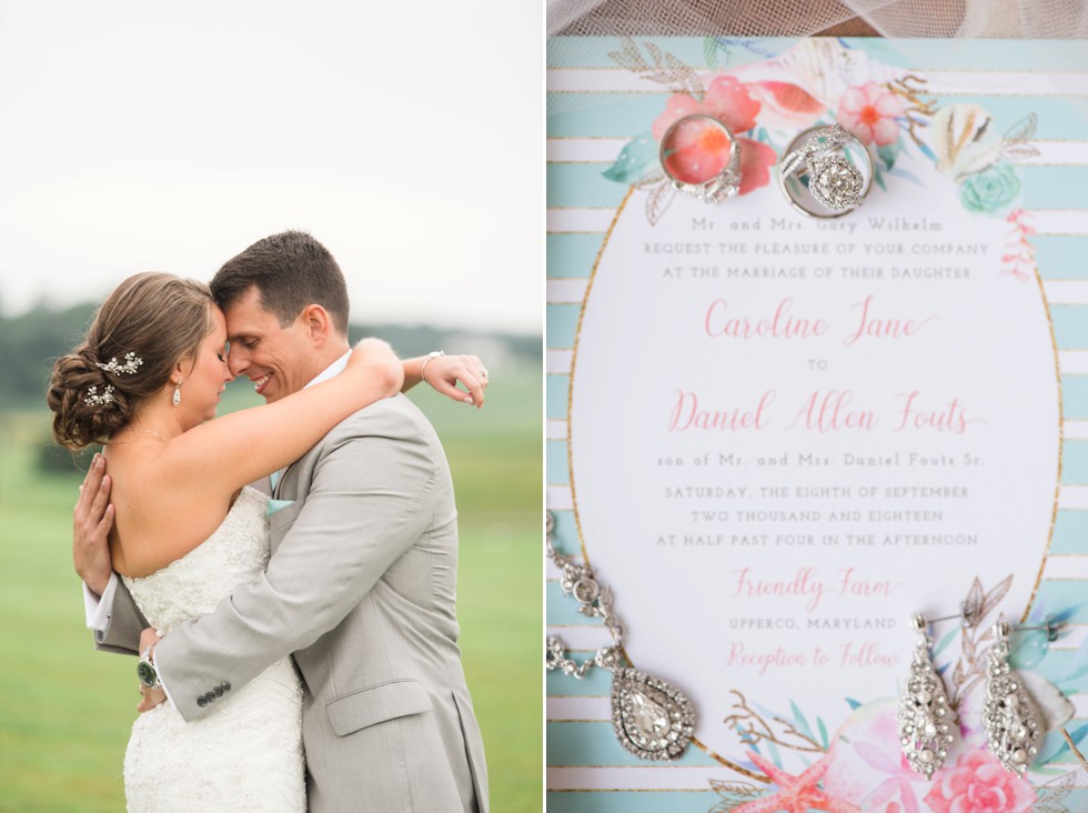 MLC Designs Invitation - Friendly Farm Wedding Reception - Ann's Garden florals