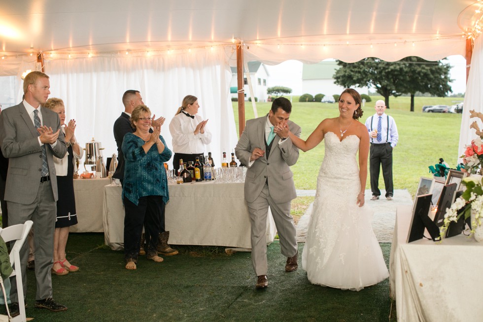 Friendly Farm Wedding Reception - Ann's Garden florals