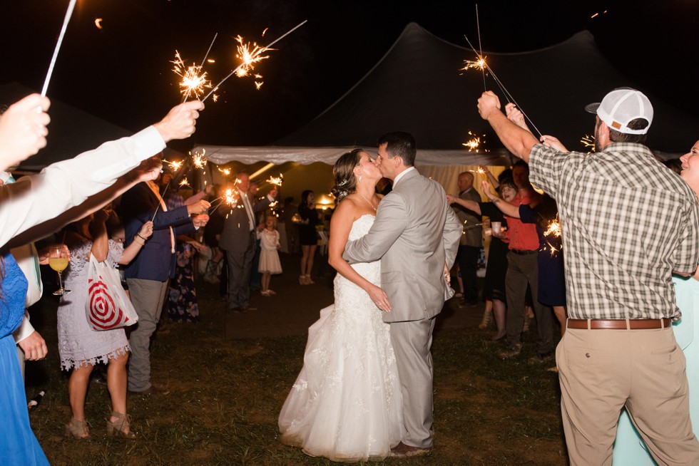 Friendly Farm restaurant sparkler exit