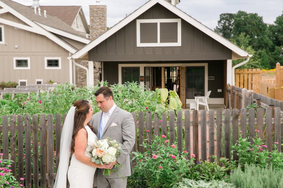 bride and groom at The Inn at the Chesapeake Bay Beach club