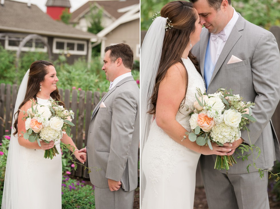 bride and groom at The Inn at the Chesapeake Bay Beach club