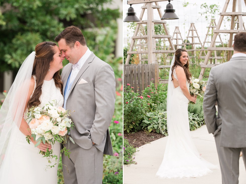 bride and groom at The Inn at the Chesapeake Bay Beach club