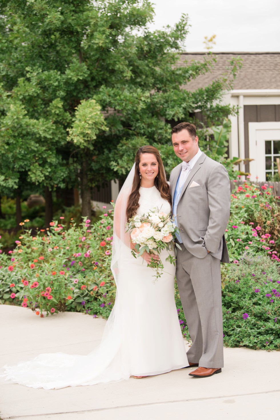 bride and groom at The Inn at the Chesapeake Bay Beach club