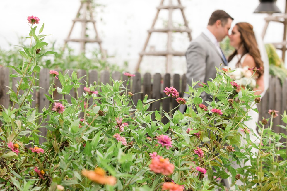 bride and groom at The Inn at the Chesapeake Bay Beach club