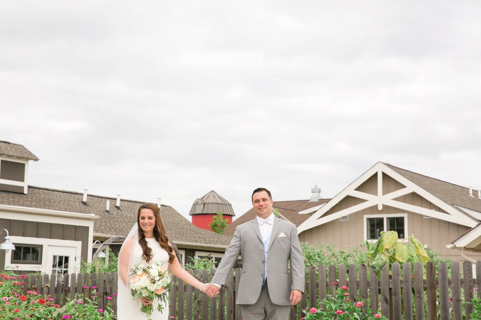 bride and groom at The Inn at the Chesapeake Bay Beach club