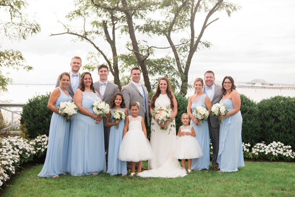 Chesapeake Bay Beach Club wedding party photos