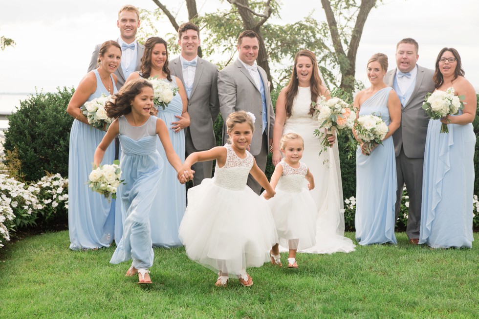 Chesapeake Bay Beach Club wedding party photos