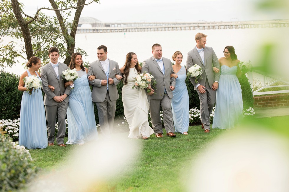 Chesapeake Bay Beach Club wedding party photos