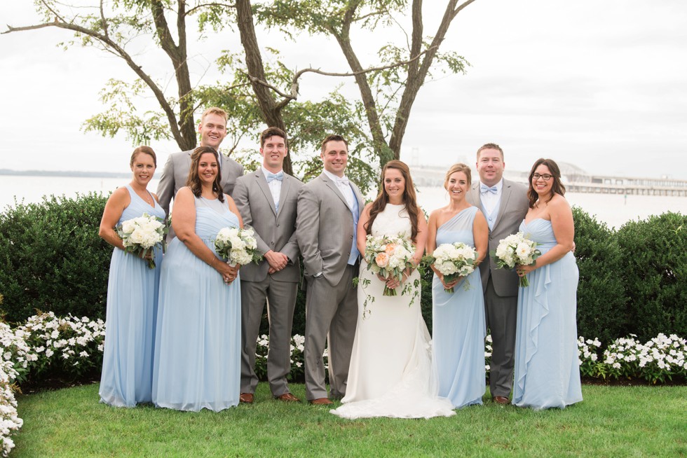 Chesapeake Bay Beach Club wedding party photos