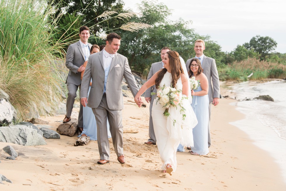 Chesapeake Bay Eastern Shore wedding party