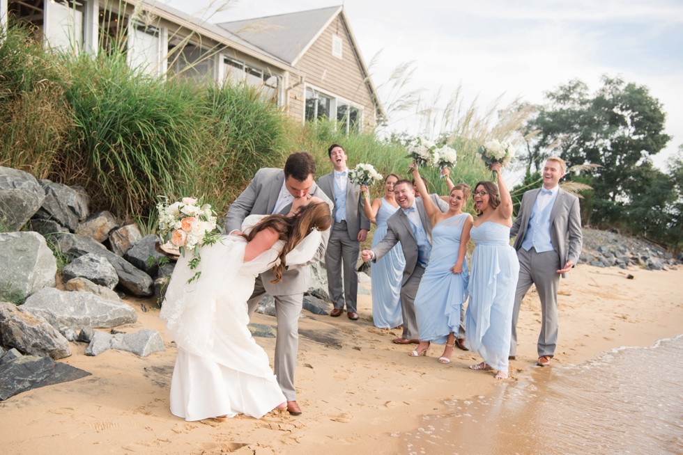 Chesapeake Bay Eastern Shore wedding party