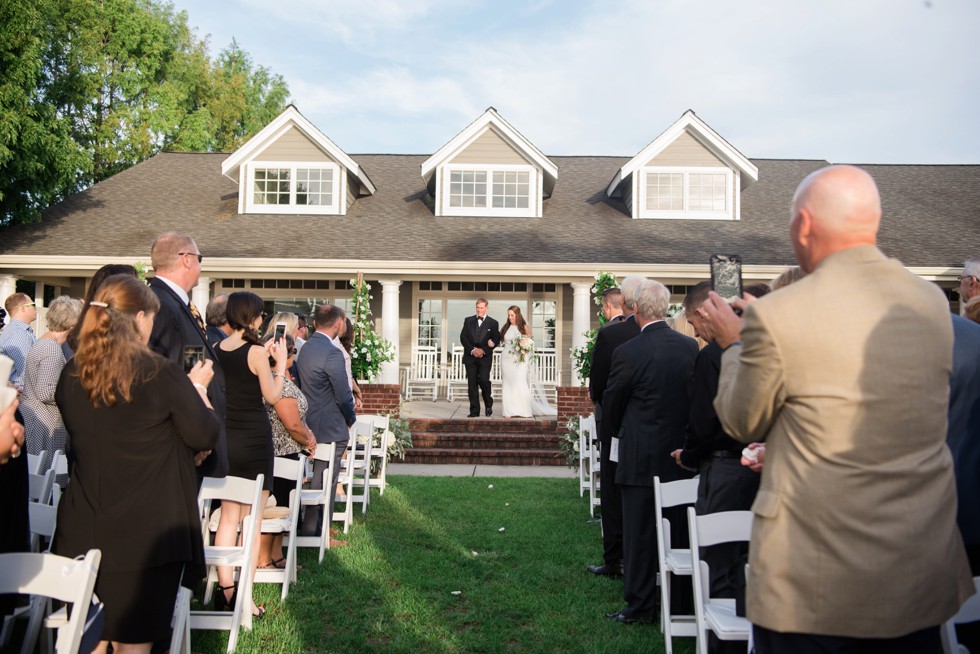 eastern shore wedding ceremony outside