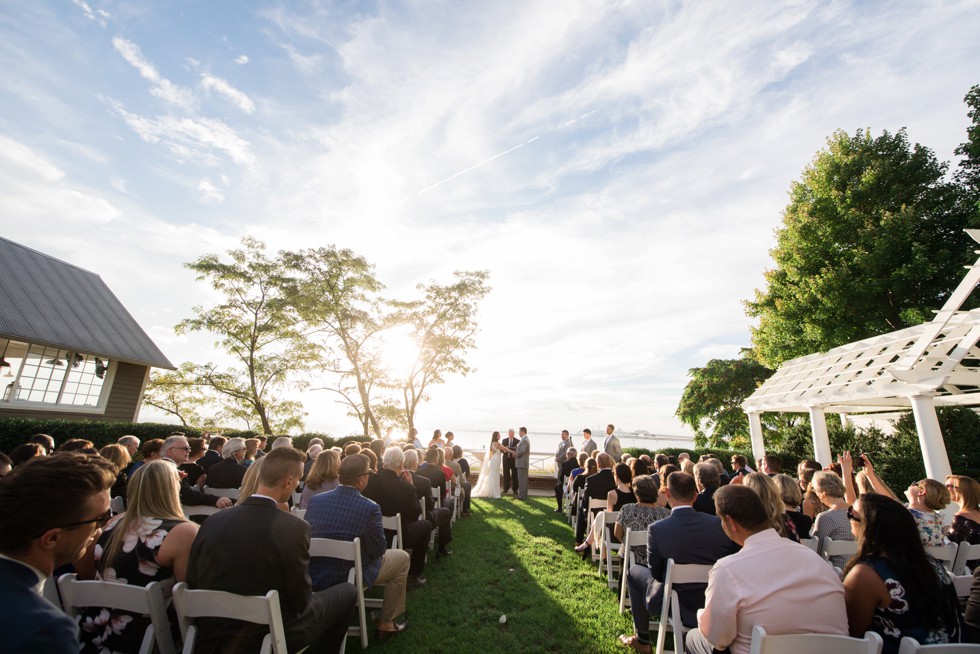 Chesapeake Bay Beach Club eastern shore wedding ceremony