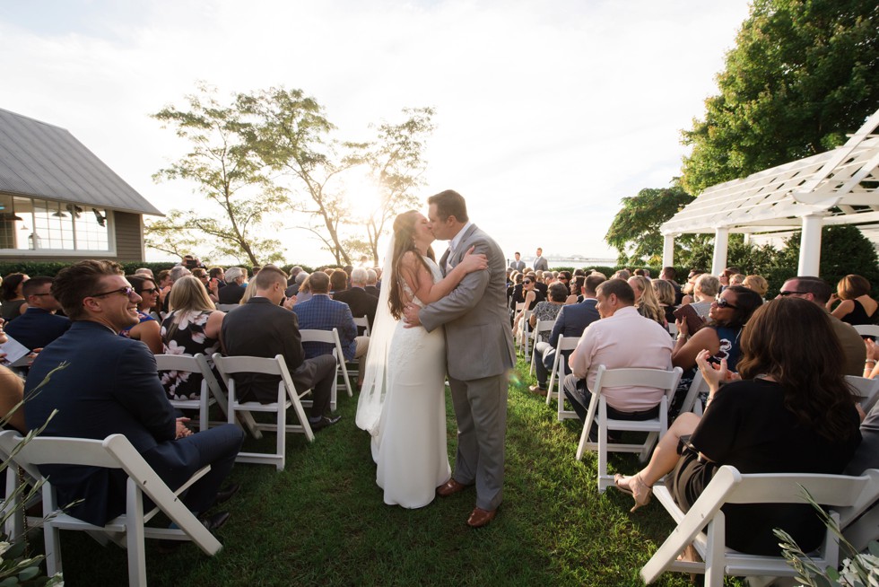 Chesapeake Bay Beach Club eastern shore wedding ceremony