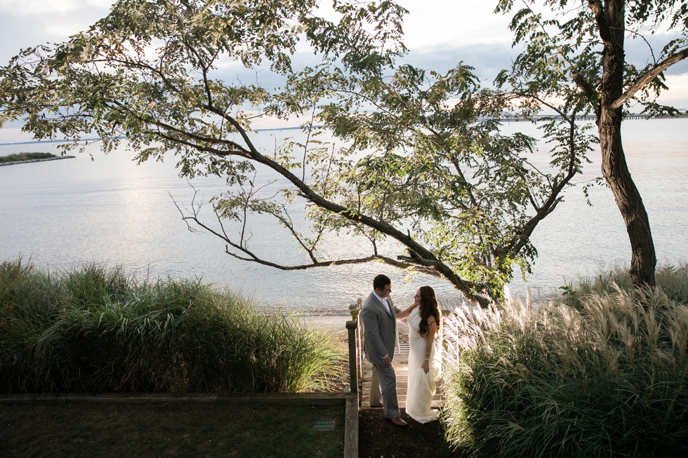 Chesapeake Bay Beach Club sunset wedding photo