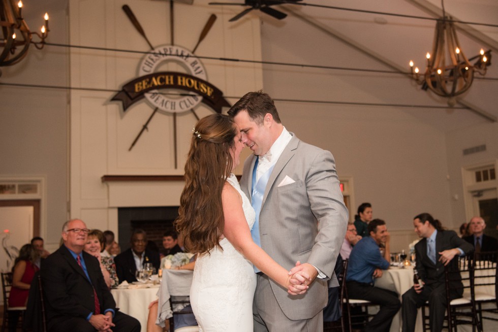 Chesapeake Bay Beach Club wedding first dance