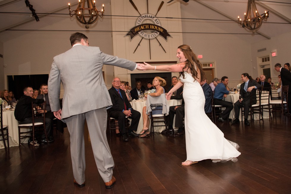 Chesapeake Bay Beach Club wedding first dance