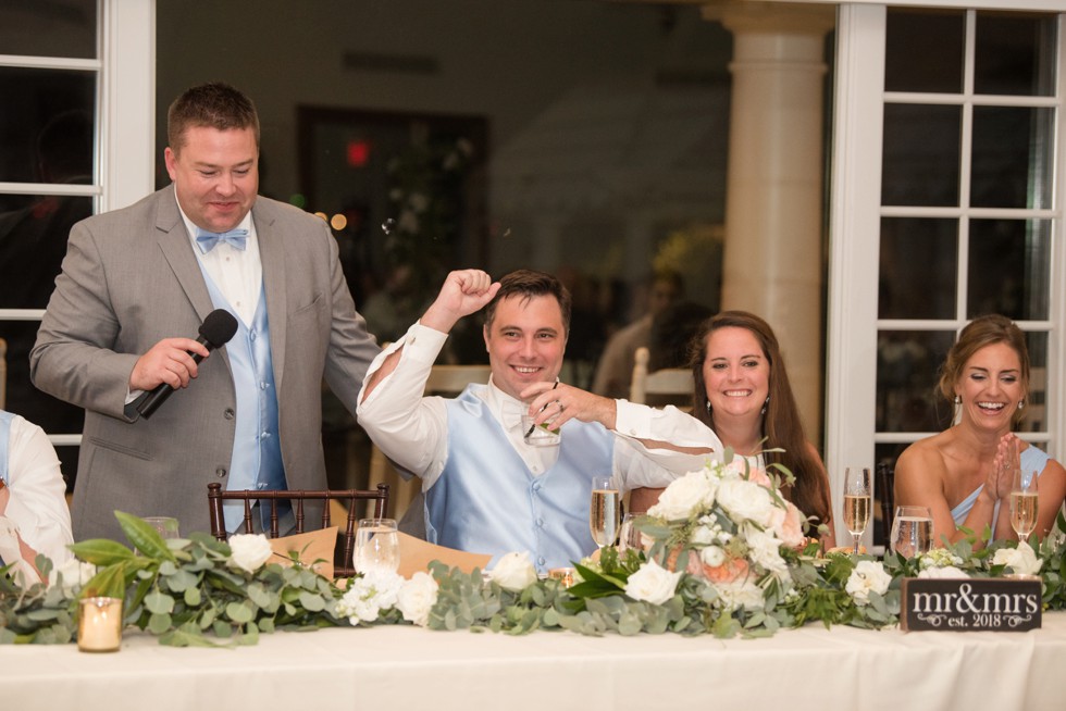 CBBC Beach House ballroom wedding toasts