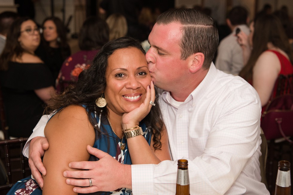 Wedding reception in the beach house ballroom