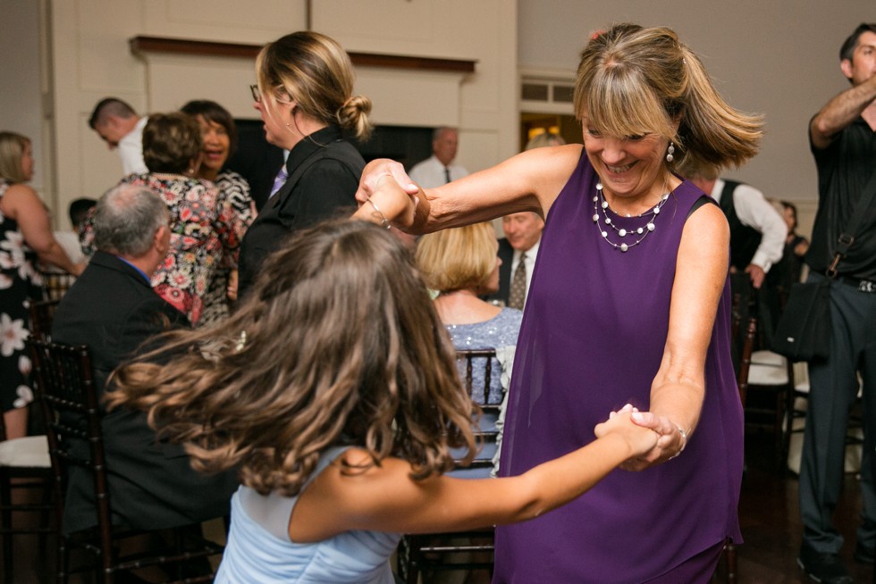 Eastern shore wedding reception