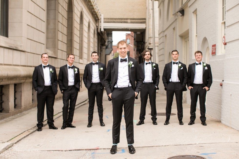 Mount Vernon Baltimore groom and groomsmen