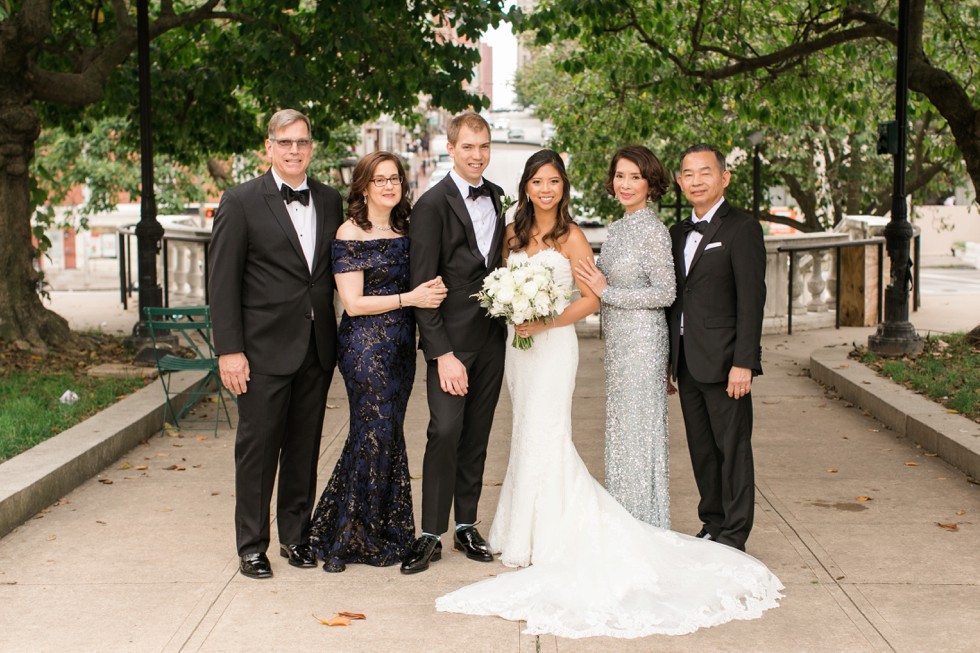 George Peabody Library wedding family portraits