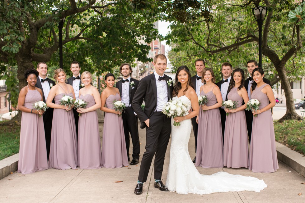 George Peabody Library wedding party portraits