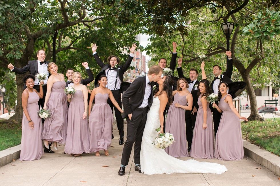 George Peabody Library wedding party portraits