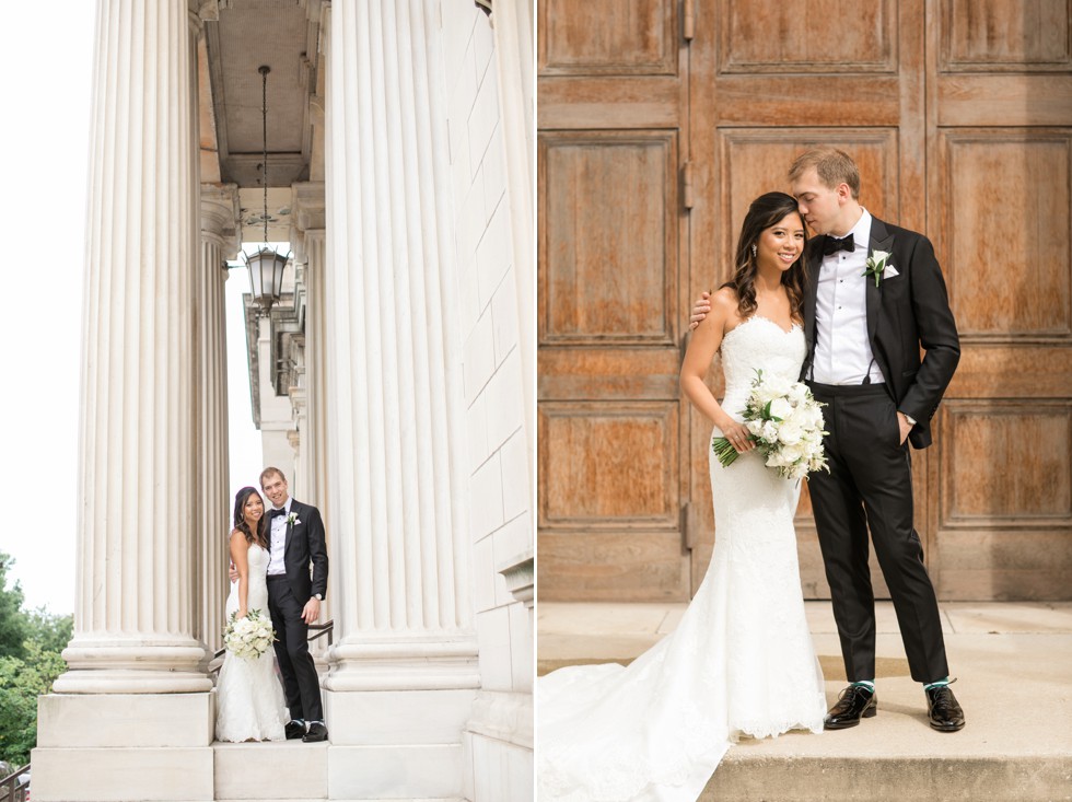 Baltimore George peabody library bride and groom