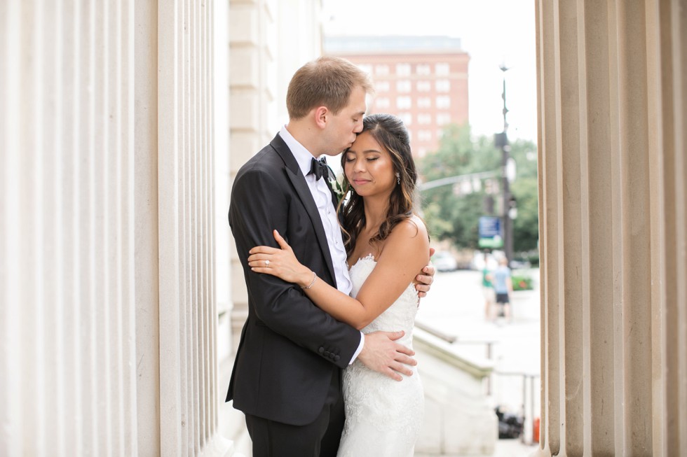 Baltimore peabody library bride and groom