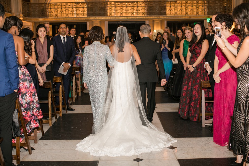 Baltimore George peabody library wedding ceremony