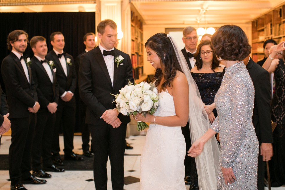 Baltimore George peabody library wedding ceremony