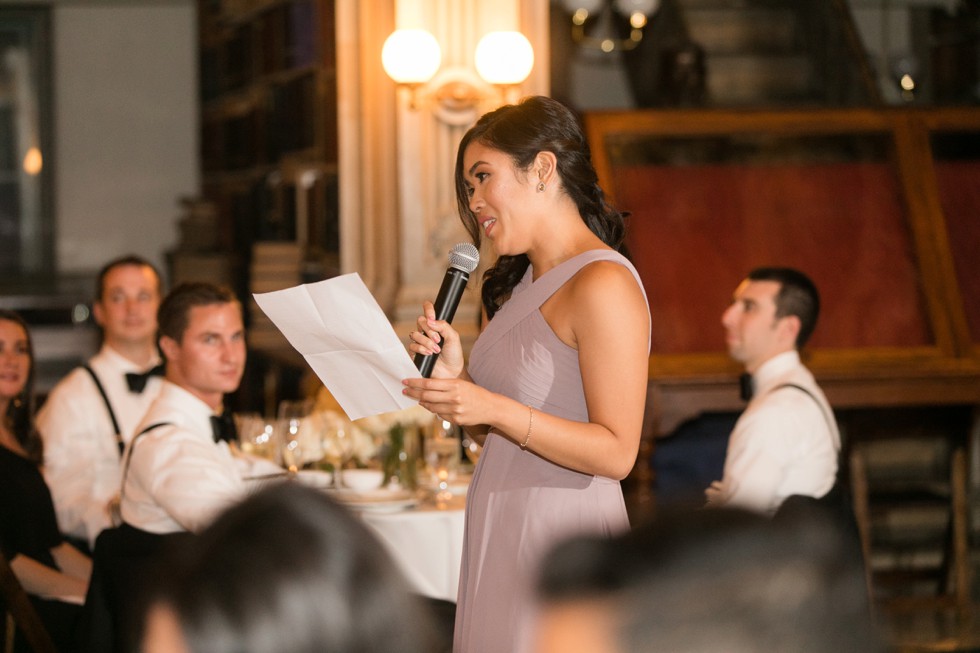 George Peabody Library Events wedding toasts