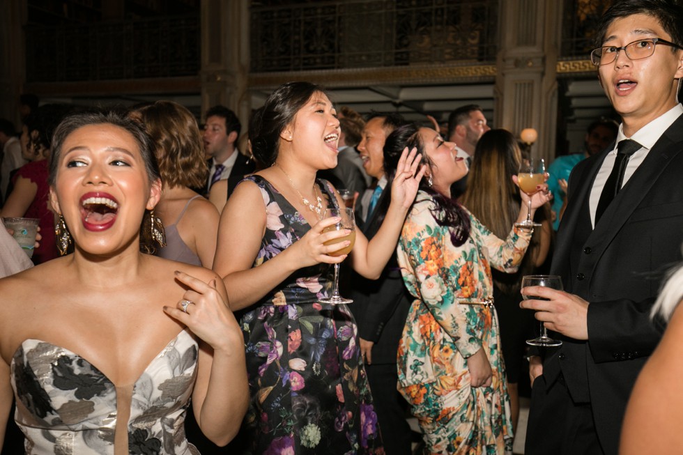 Baltimore George Peabody Library wedding reception dancing