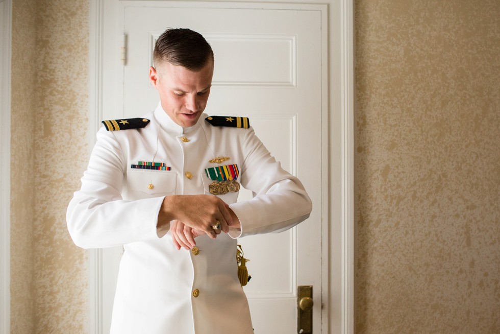 Navy issue US Naval academy graduate wedding