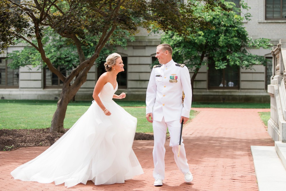 First look outside Mahan Hall US Naval Academy